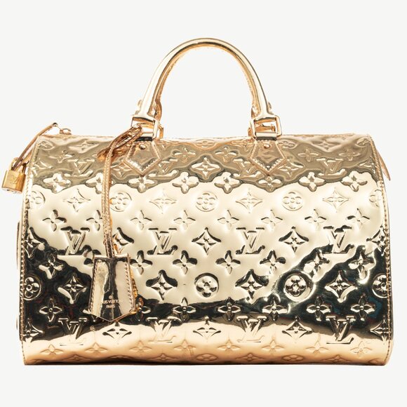 Louis Vuitton Speedy 30 Miroir Dore Monogram Miroir Boston Bag - Picture 1 of 14